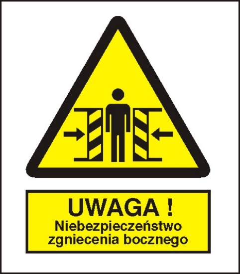 Ostrzeżenie przed zgnieceniem